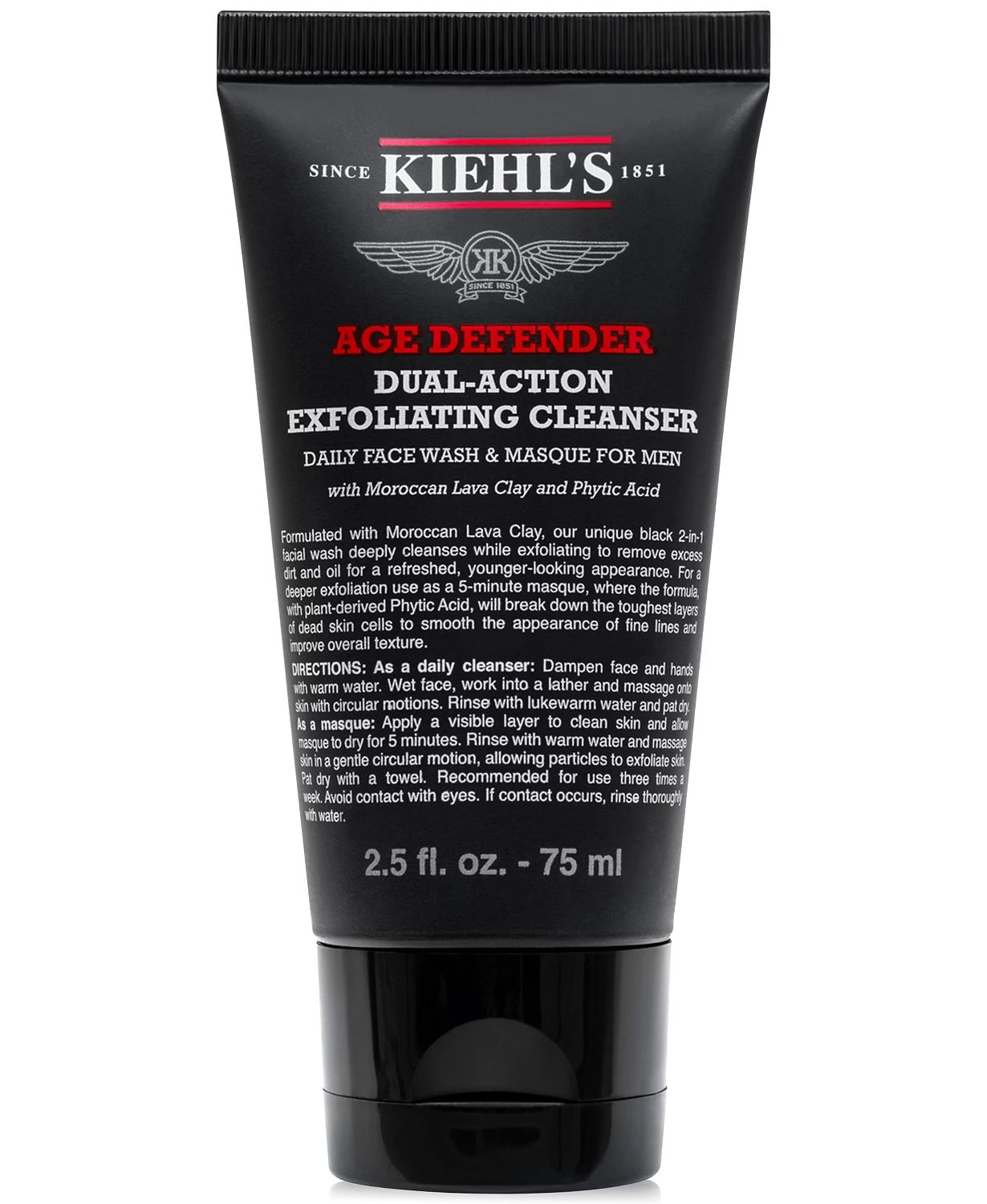 Age Defender Dual-Action Exfoliating Cleanser, 2.5-oz