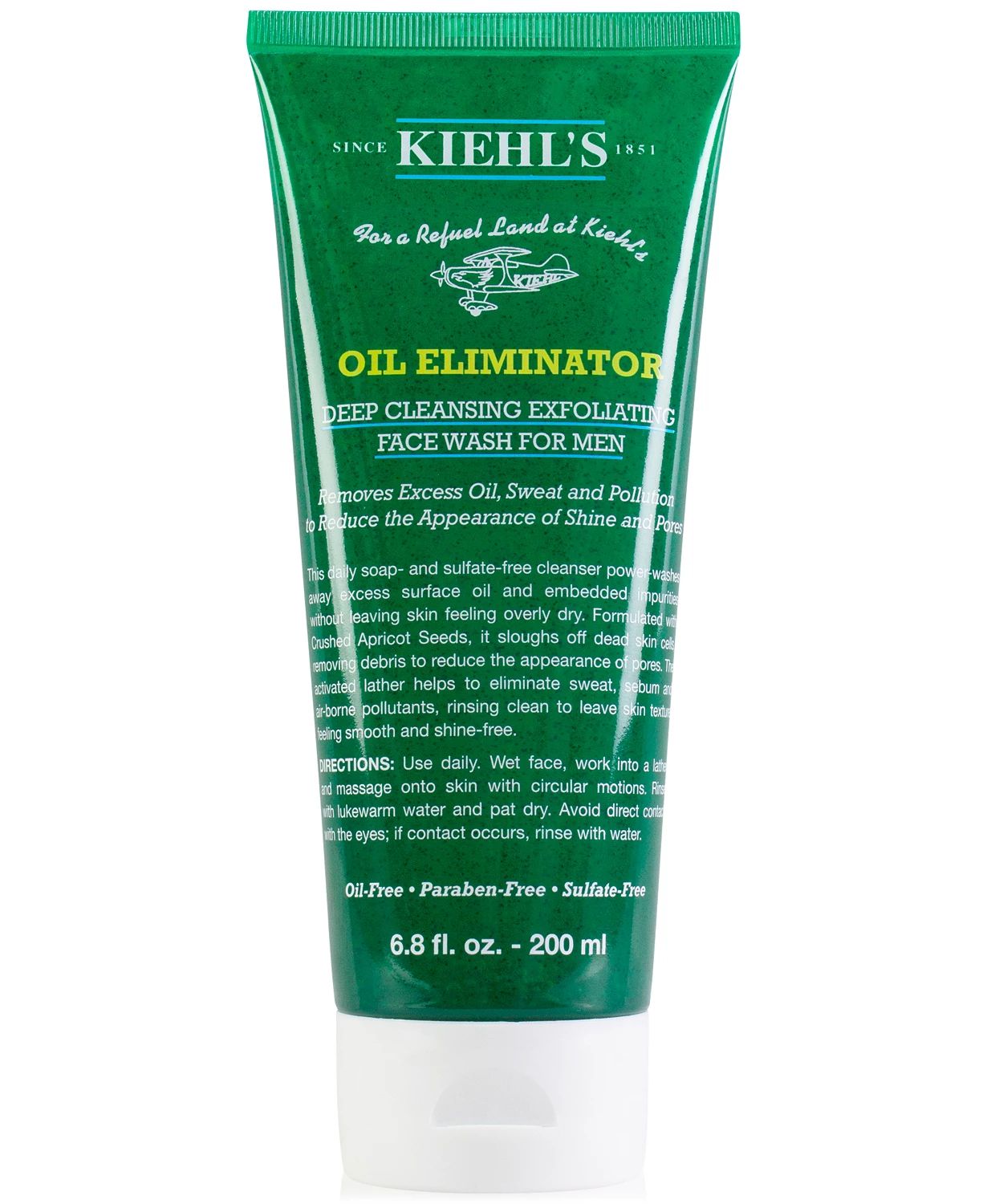 Oil Eliminator Deep Cleansing Exfoliating Face Wash For Men, 6.8-oz